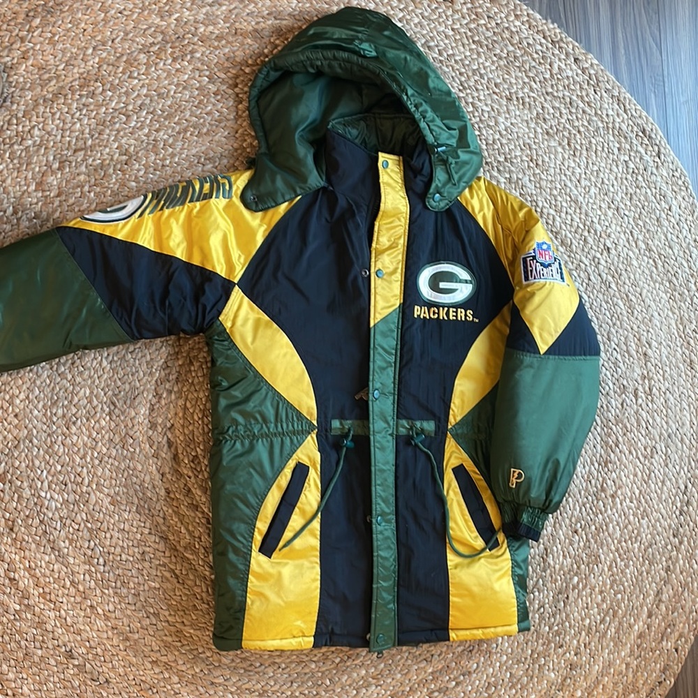 VINTAGE Green Bay Packers Pro Layer winter coat! NFL Experience 🏈